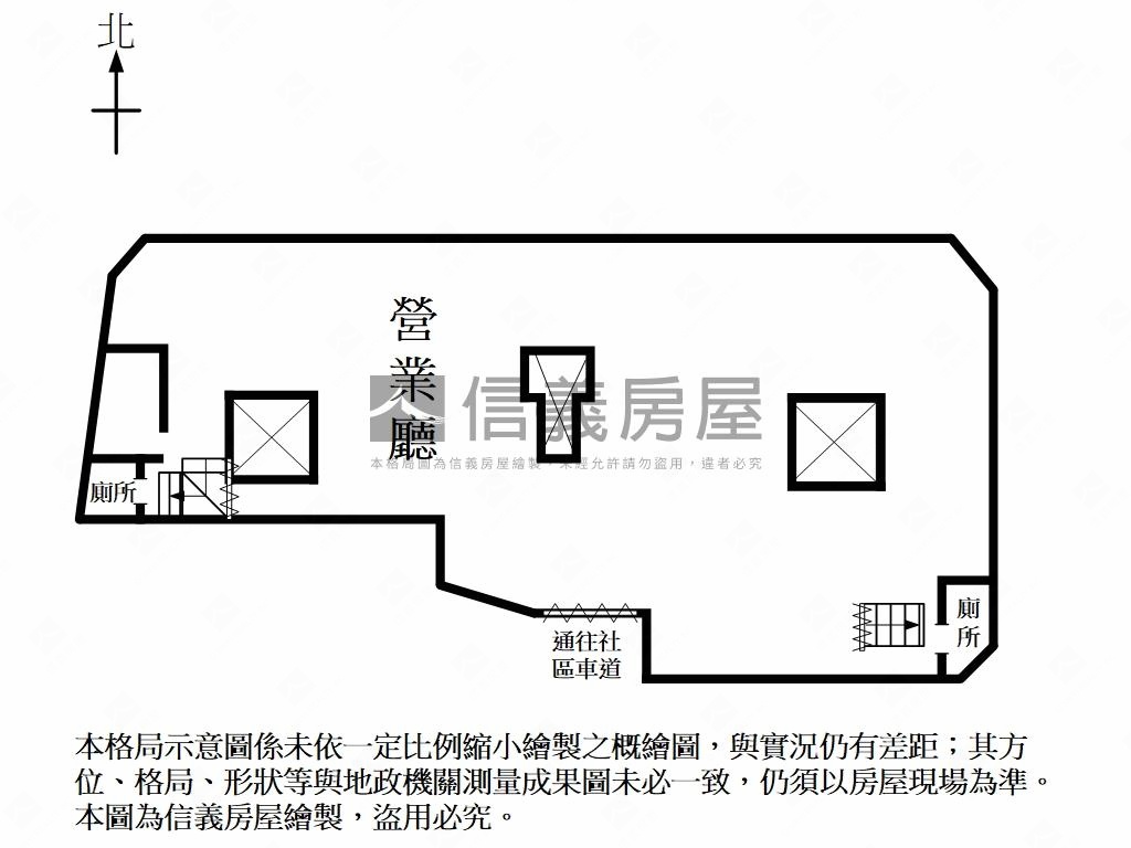 平實芳鄰大空間倉儲房屋室內格局與周邊環境
