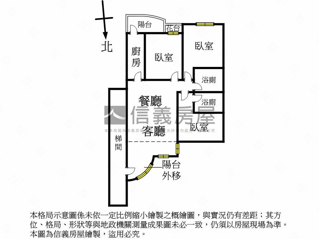 梅川鮮境裝潢三房附車位房屋室內格局與周邊環境