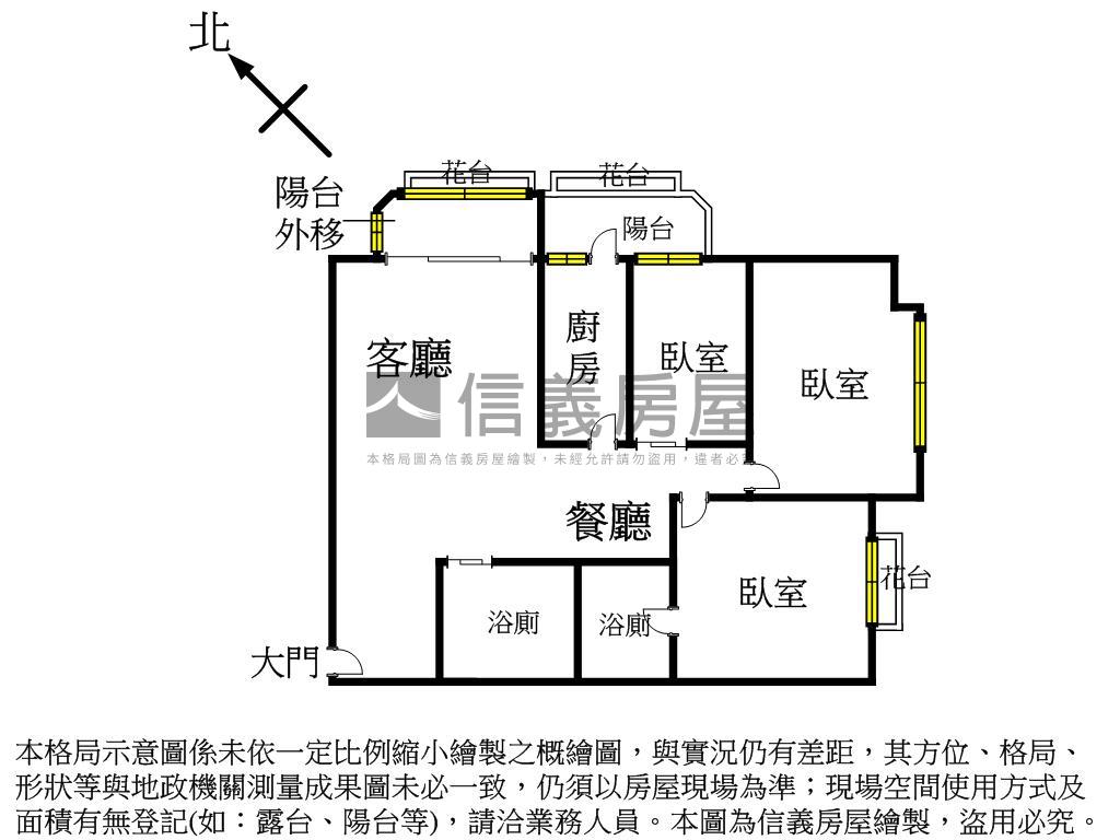 恩典壹號國道高樓３房美屋房屋室內格局與周邊環境