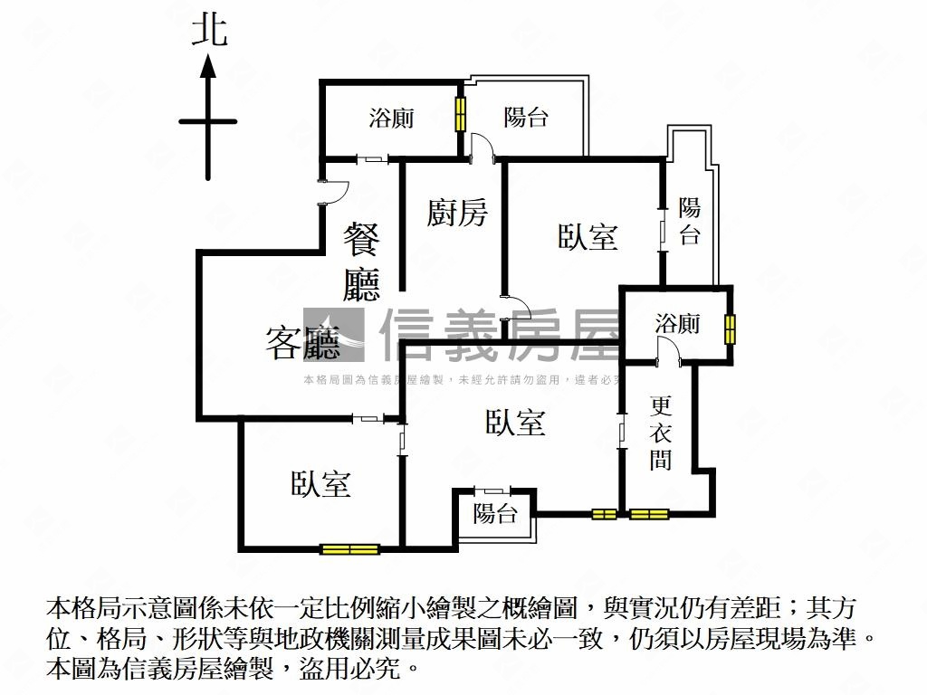 ［力麒建設］高樓三房房屋室內格局與周邊環境