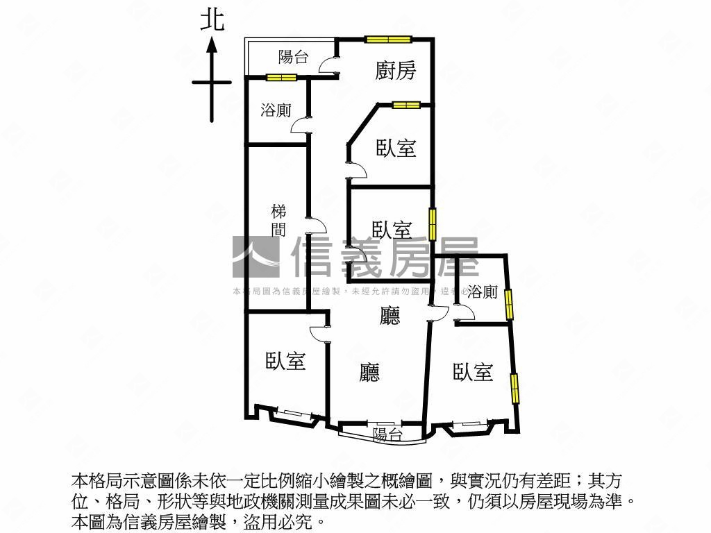 市區三面採光電梯一層一戶房屋室內格局與周邊環境