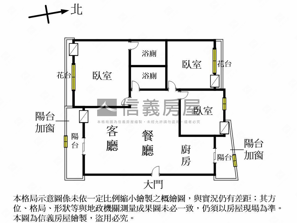 全新裝潢北區宜居電梯三房房屋室內格局與周邊環境