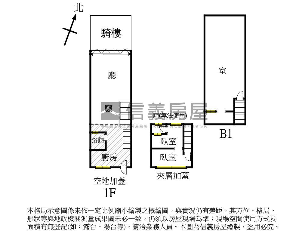 中都．前後進出．正路店面房屋室內格局與周邊環境