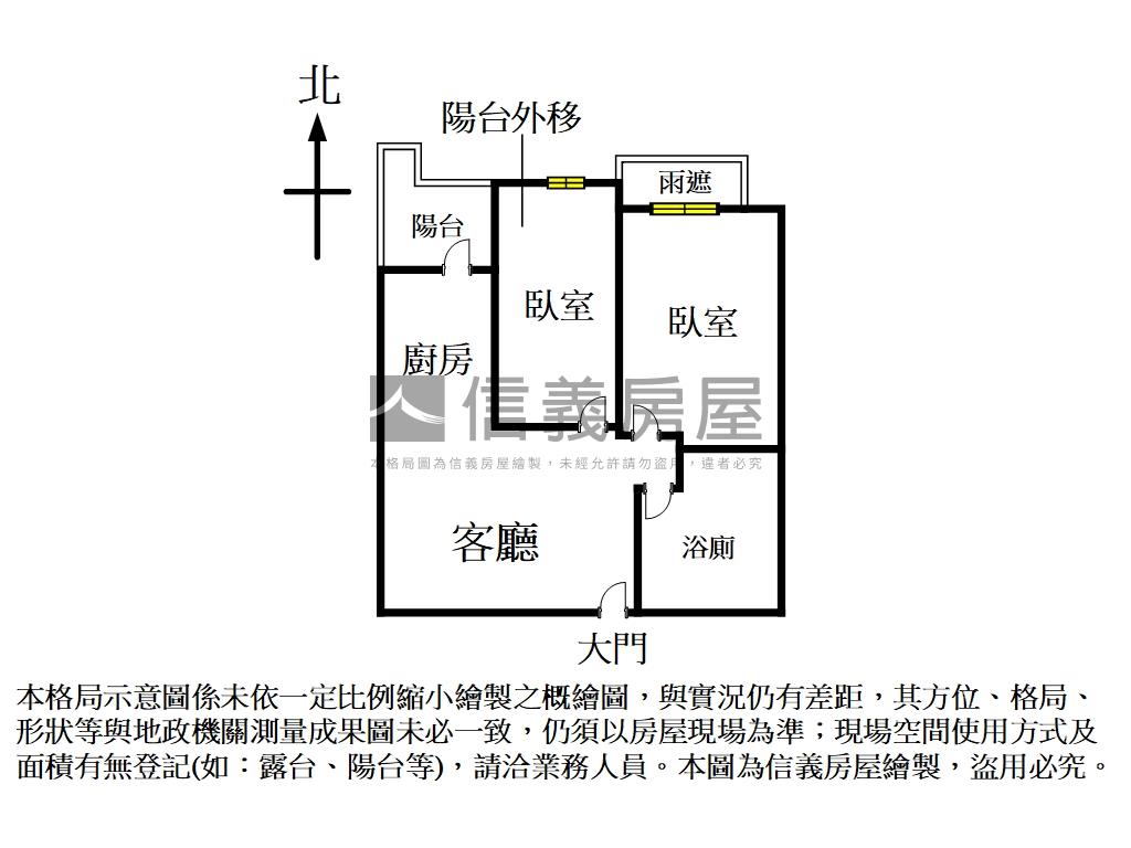 新潤陽光歐德大兩房車位房屋室內格局與周邊環境