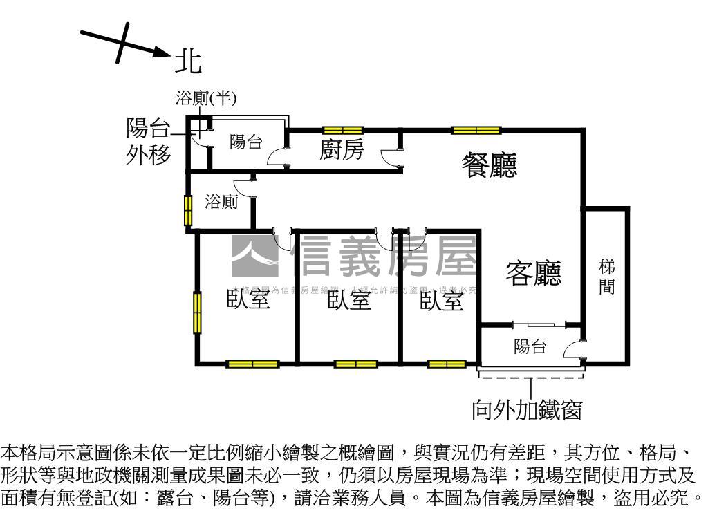 忠孝活巷１手屋三房好屋房屋室內格局與周邊環境
