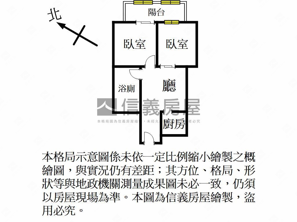 馬可波羅精巧高樓２房房屋室內格局與周邊環境