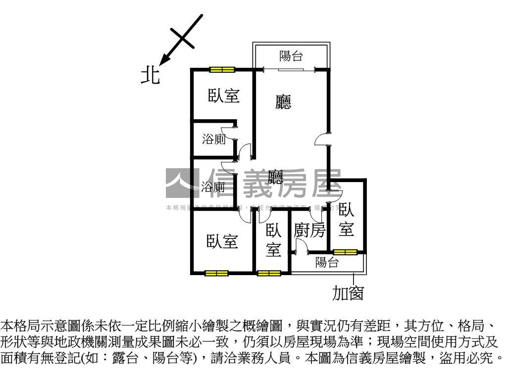 昌益御品方正四房車位房屋室內格局與周邊環境