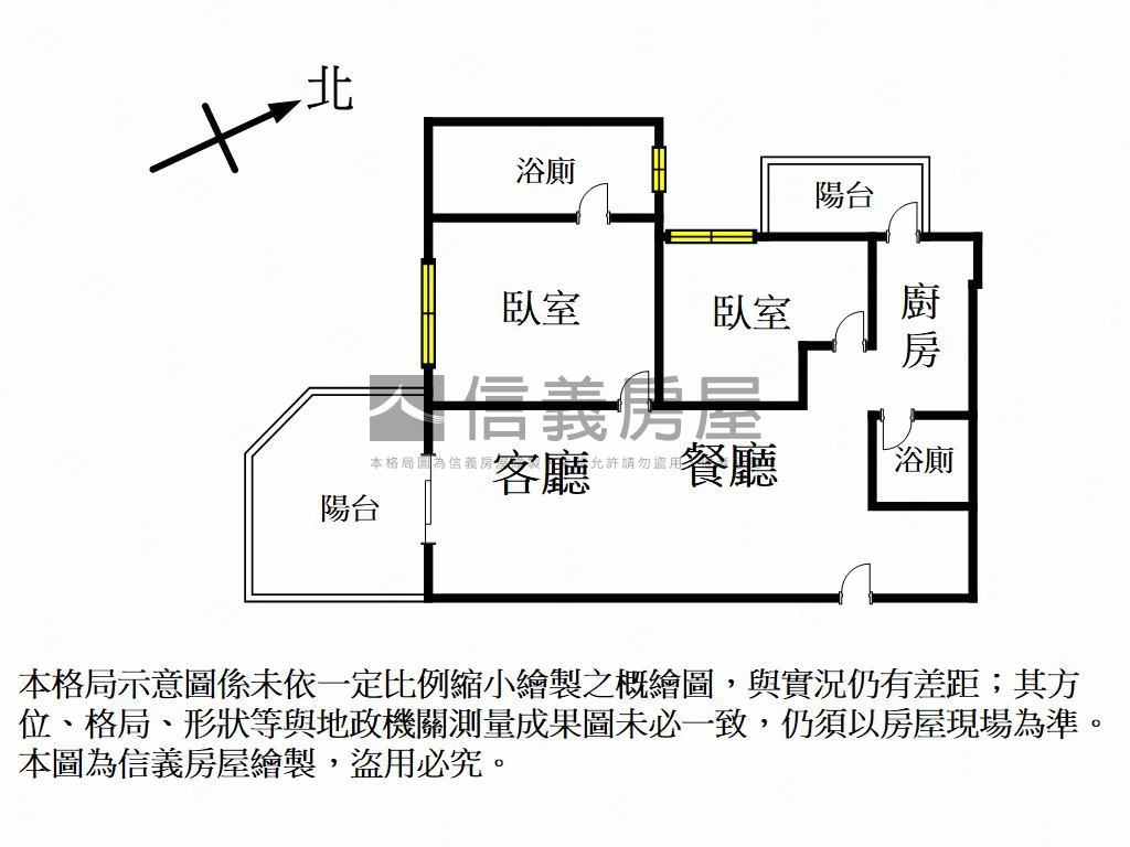 銳揚新世代精美雙衛平車房屋室內格局與周邊環境