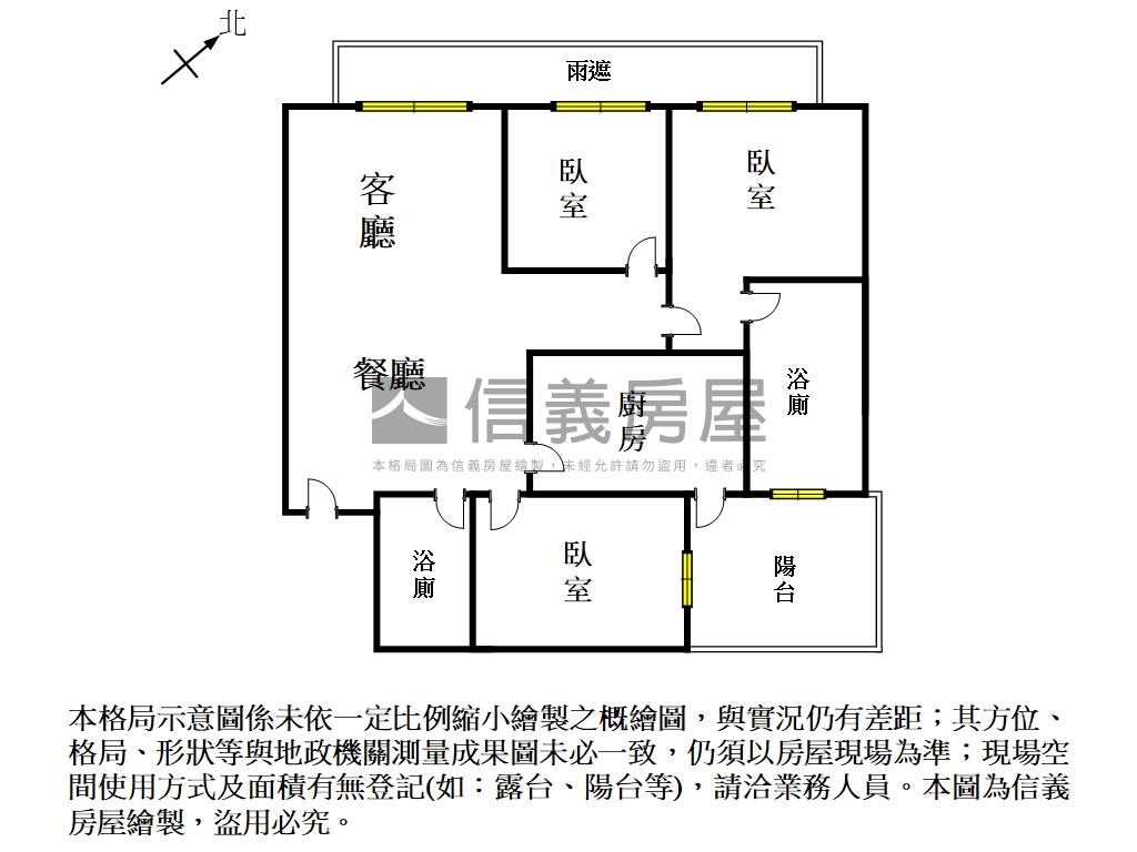 成大｜綠意景觀三房平車房屋室內格局與周邊環境