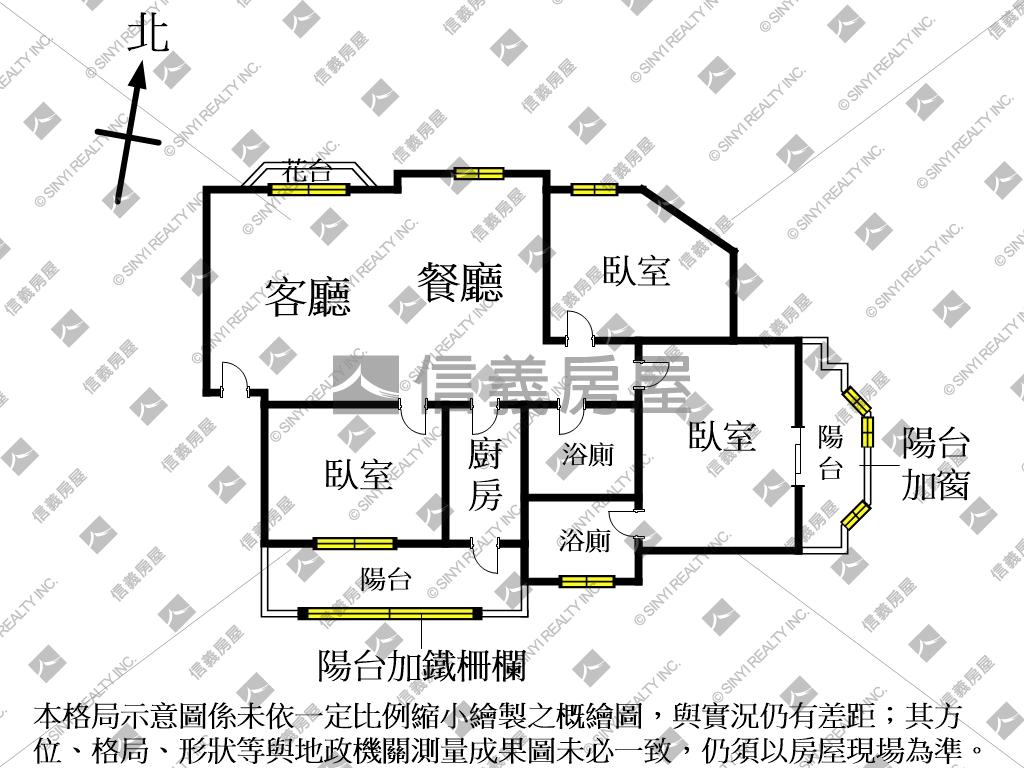 中興商圈邊間華廈三房房屋室內格局與周邊環境