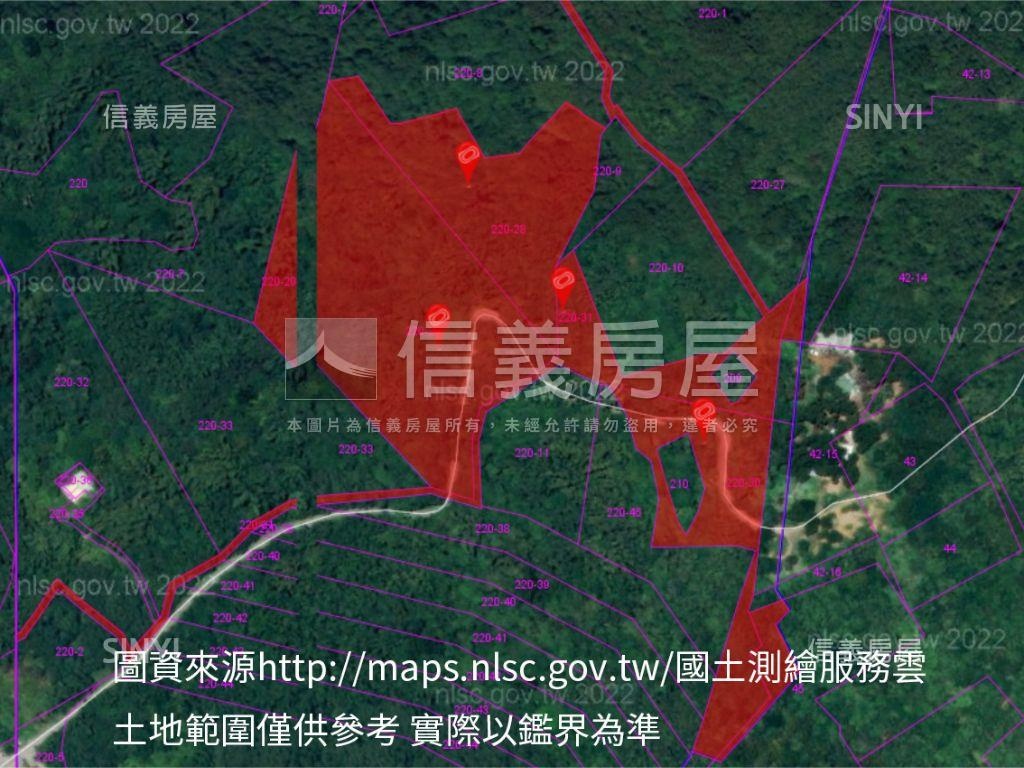 墾丁南灣大面積林地房屋室內格局與周邊環境