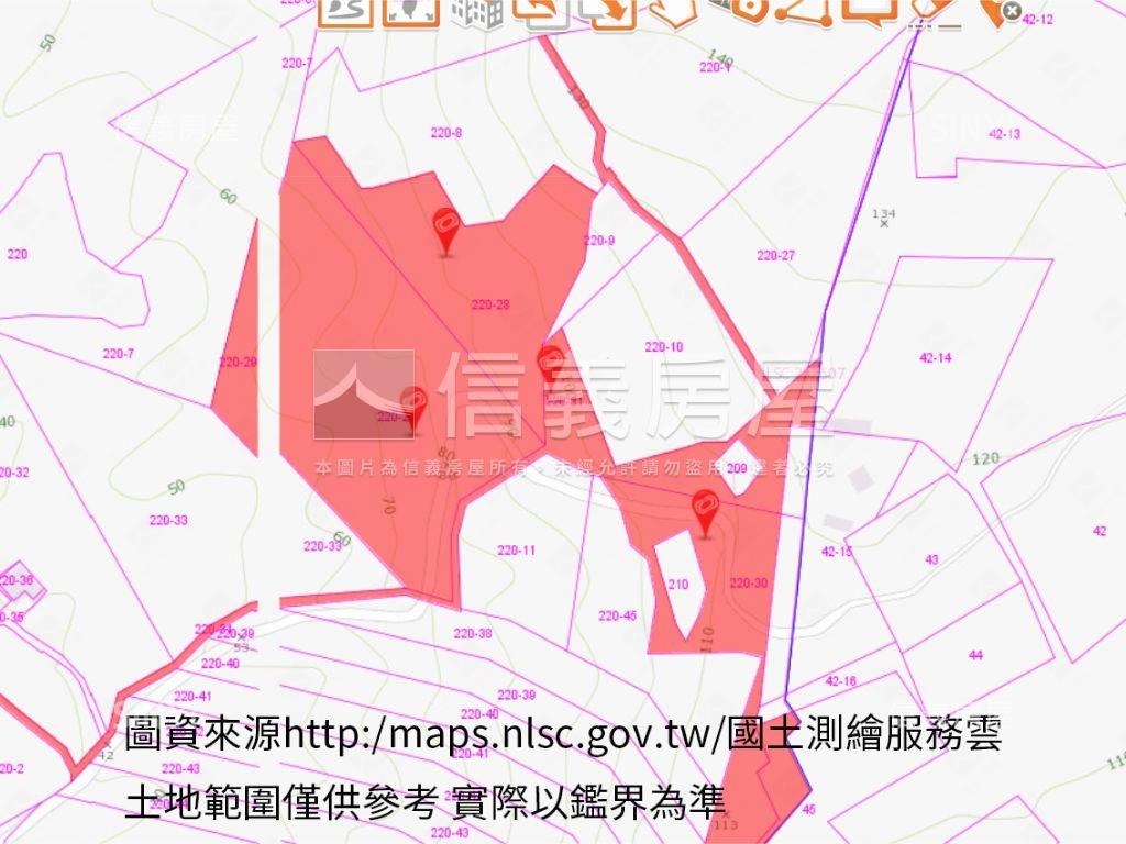 墾丁南灣大面積林地房屋室內格局與周邊環境