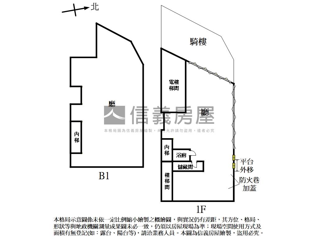 信義安和金三角店面房屋室內格局與周邊環境