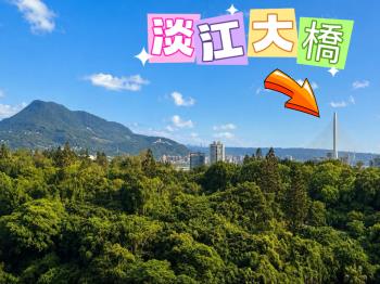 台北灣看淡江大橋
