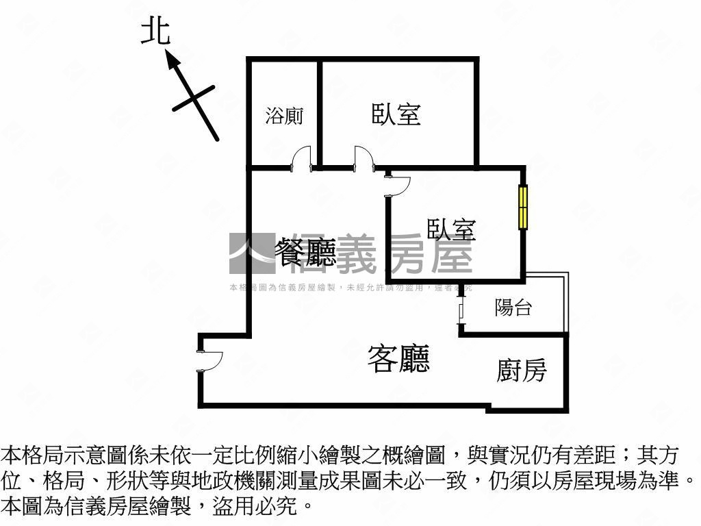 勝興豐境兩房附平面車位房屋室內格局與周邊環境