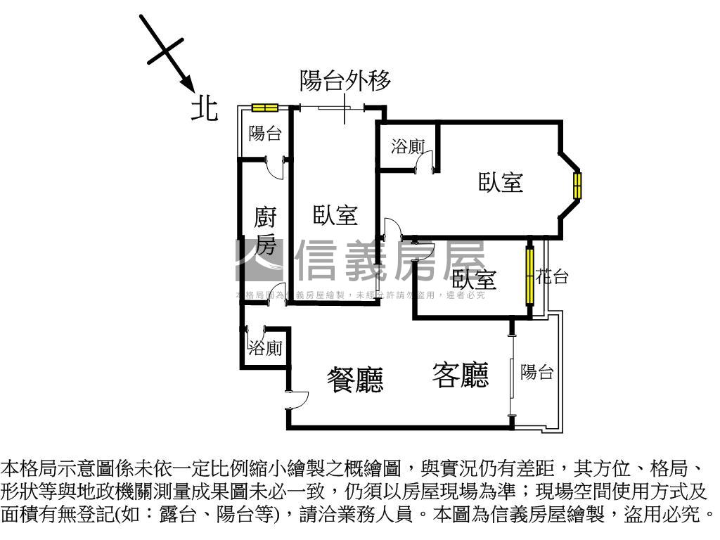 達觀Ｂ６高樓美景三房房屋室內格局與周邊環境