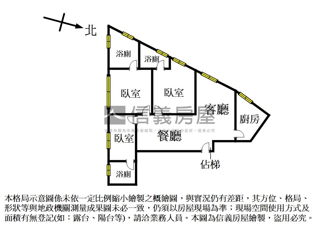 捷運中正學區自住置產三房房屋室內格局與周邊環境