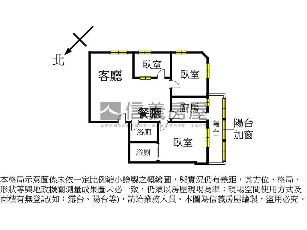啟昇貴築三房附平面車位房屋室內格局與周邊環境