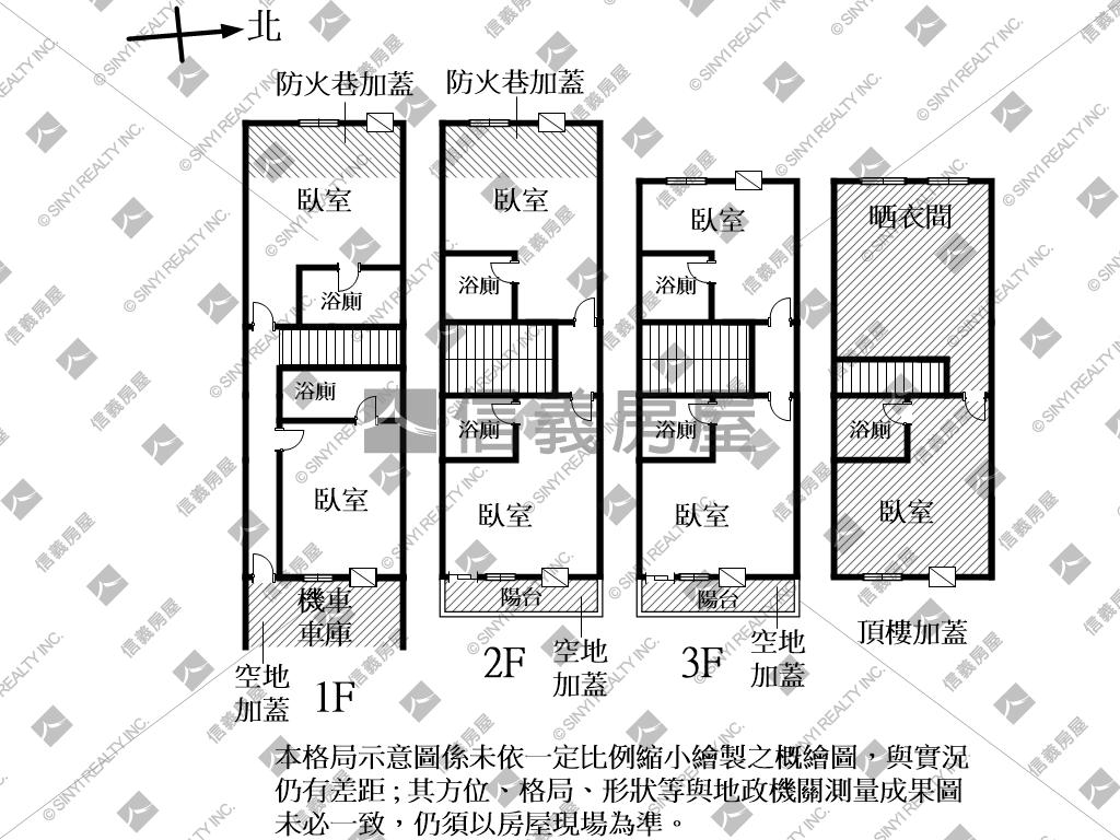 三間連賣２公英一街透天房屋室內格局與周邊環境