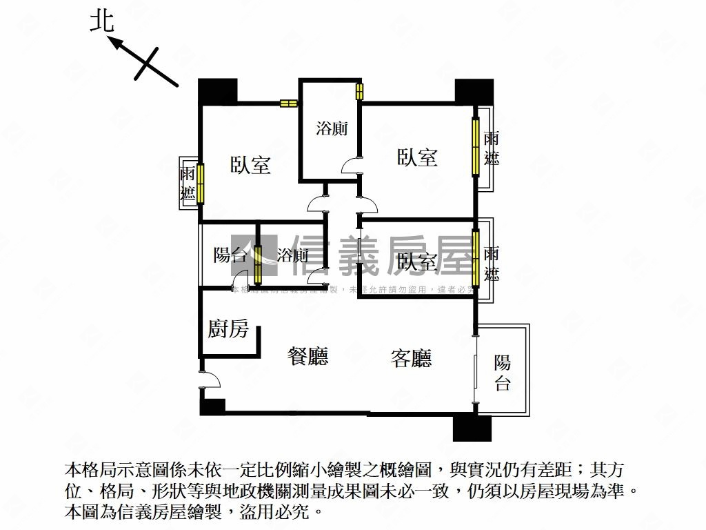 鄉林遠眺１０１三房車位房屋室內格局與周邊環境