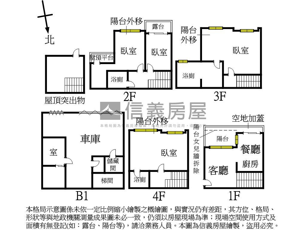 星海別墅‧典雅四房房屋室內格局與周邊環境