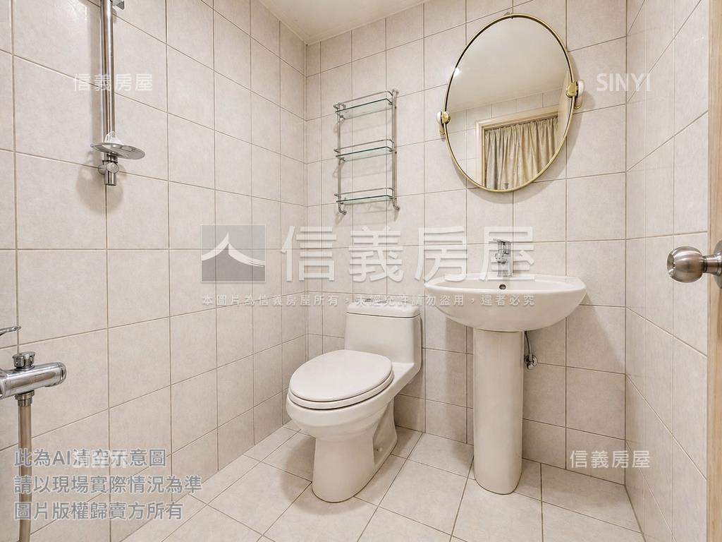 雙捷運台北華府景觀三房房屋室內格局與周邊環境