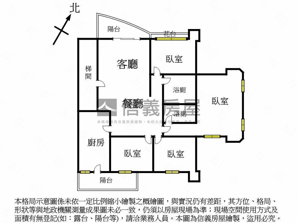 比佛利四房大空間房屋室內格局與周邊環境