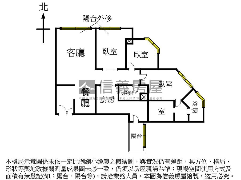 力霸稀有美景３房房屋室內格局與周邊環境