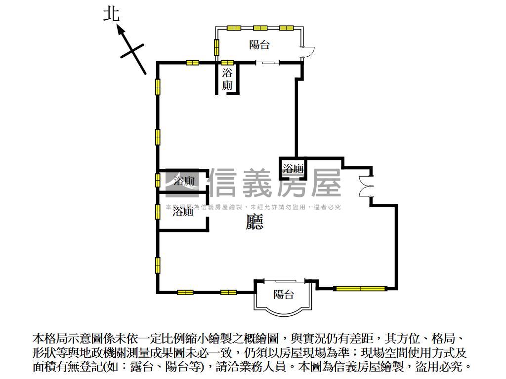 聯聚泰和朝南鋼骨三主臥房屋室內格局與周邊環境