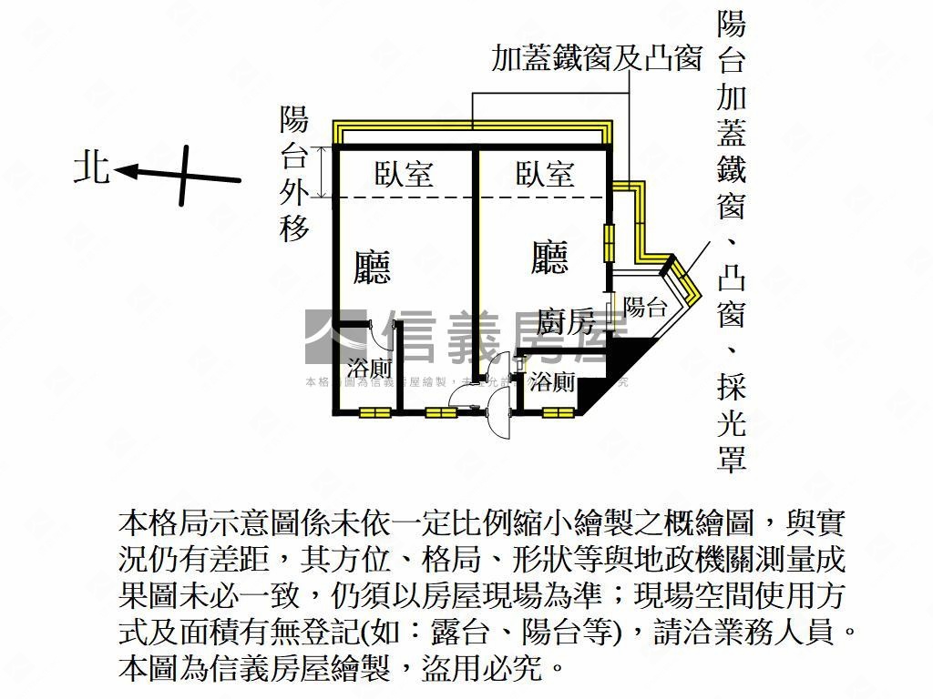中平漂亮二房房屋室內格局與周邊環境