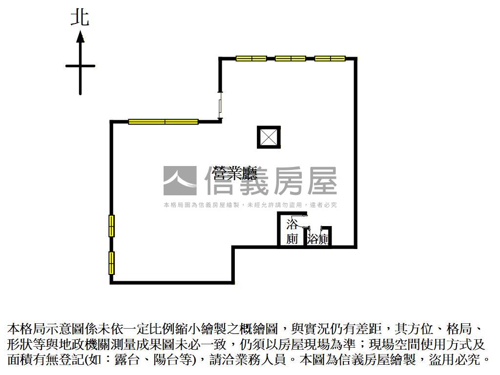 北區崇德路旁臨路一樓店面房屋室內格局與周邊環境
