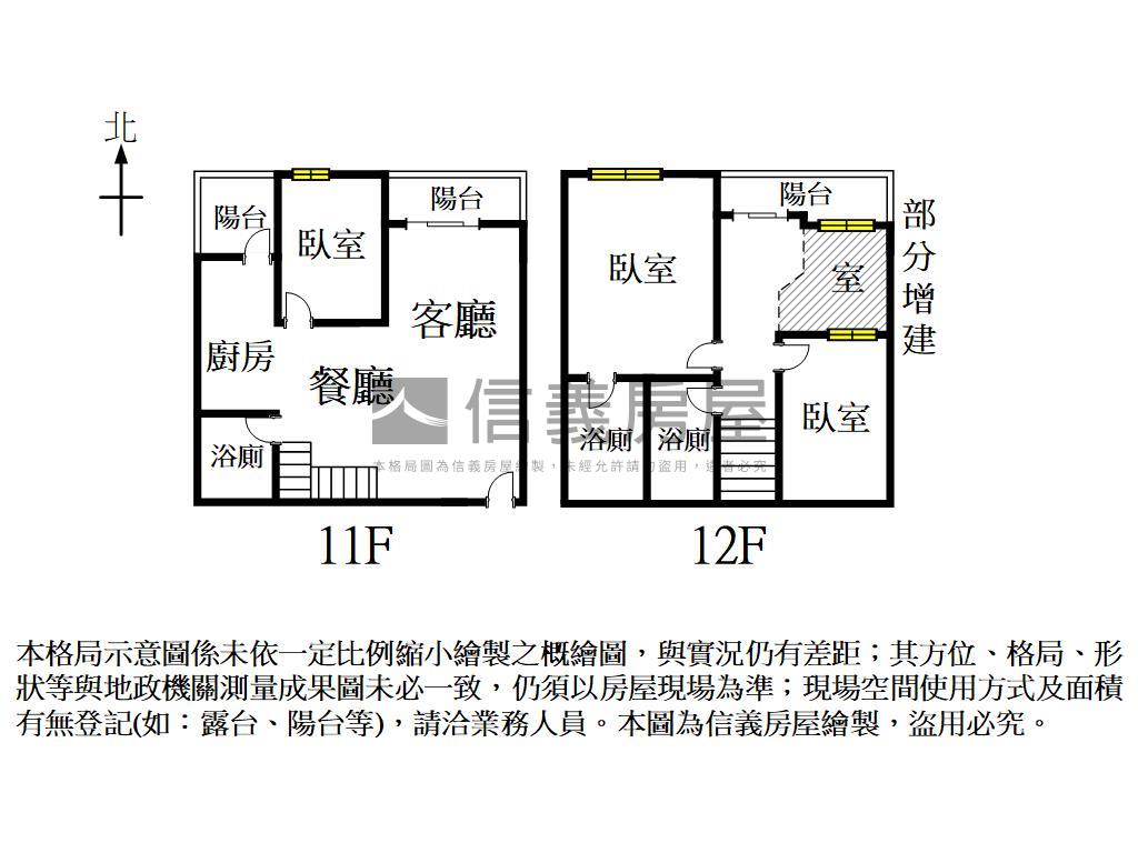 安平高樓美景樓中樓３房房屋室內格局與周邊環境