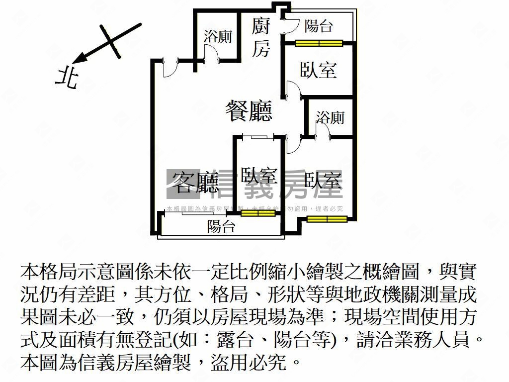 星光市視野三房車位房屋室內格局與周邊環境