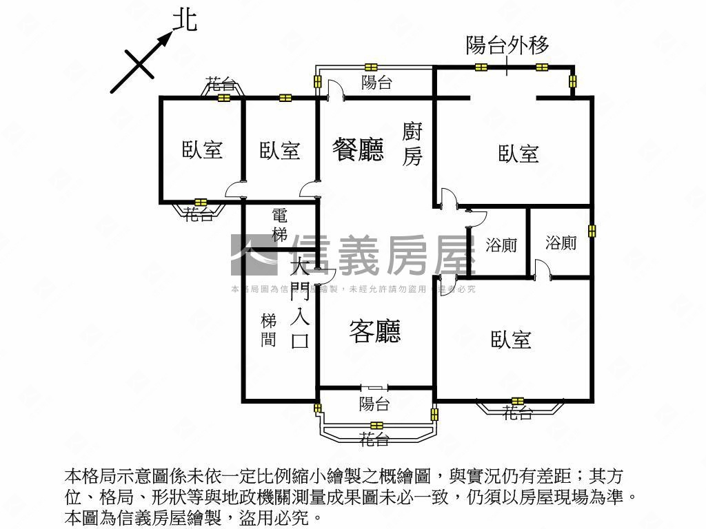 新接案北安華廈房屋室內格局與周邊環境