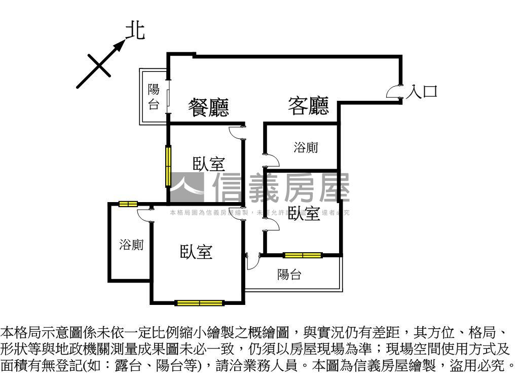 大毅頌幸福│３房平車房屋室內格局與周邊環境