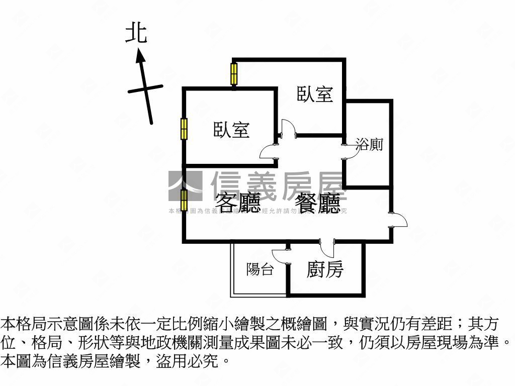 西門全坤威峰６樓兩房房屋室內格局與周邊環境