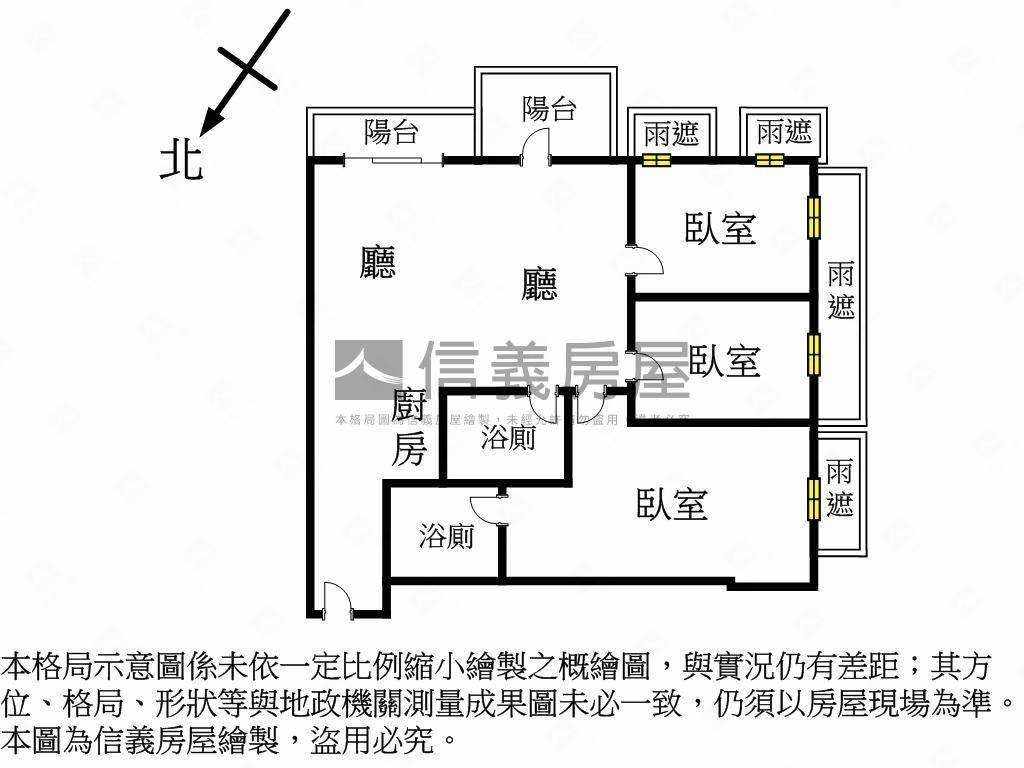 稀有釋出◆優陞學精美３房房屋室內格局與周邊環境