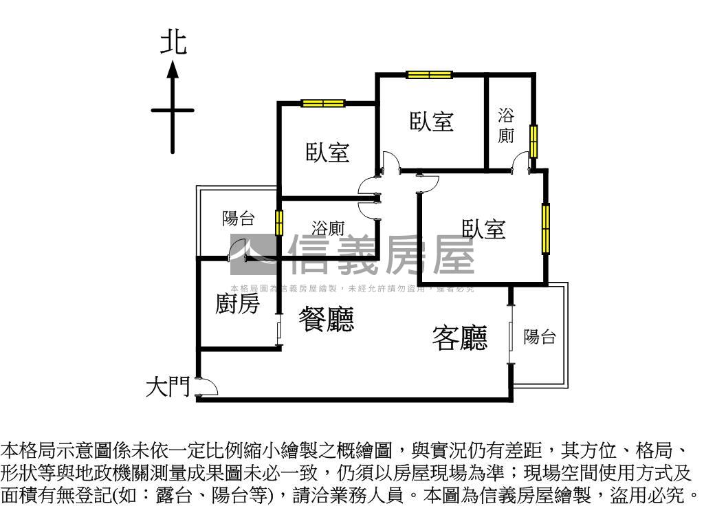 坤悅雅美視野三房平車房屋室內格局與周邊環境