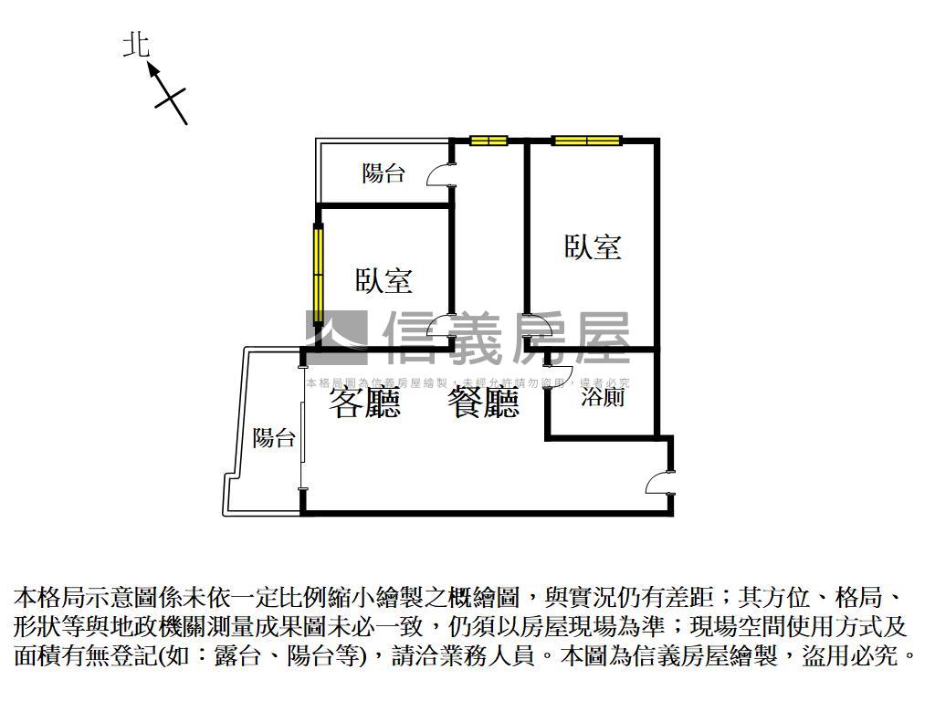 奇美京鑽．明亮簡約兩房房屋室內格局與周邊環境