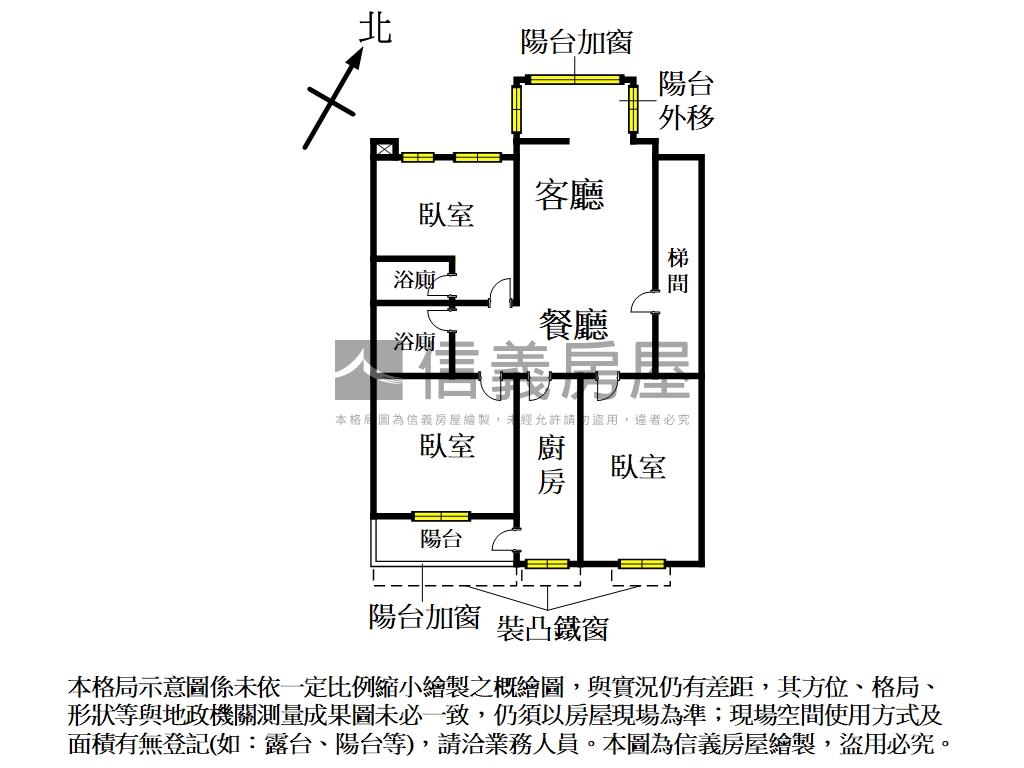 台北麗京三房加車位房屋室內格局與周邊環境