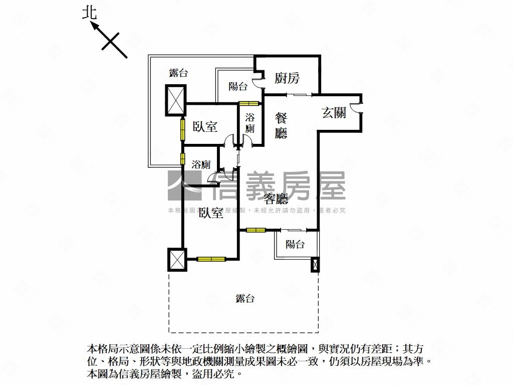 和光‧稀有約定專用露臺戶房屋室內格局與周邊環境