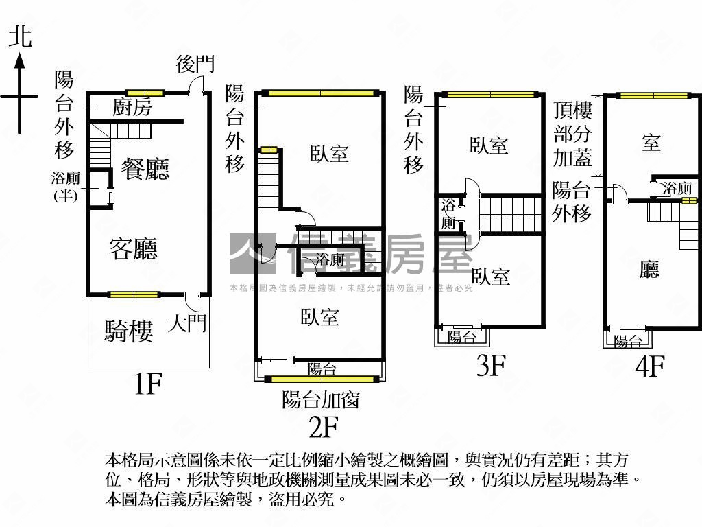 嶺東社區型臨路透天整理過房屋室內格局與周邊環境