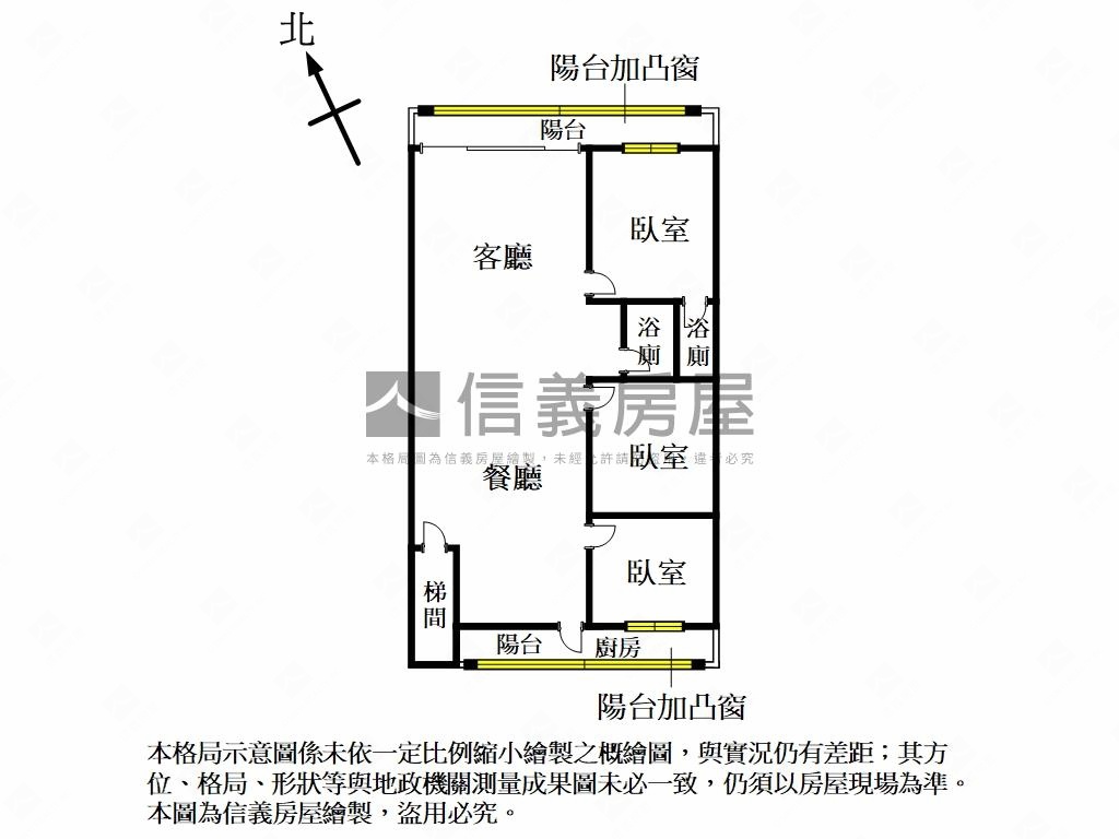 北投三層崎公園三房美寓房屋室內格局與周邊環境