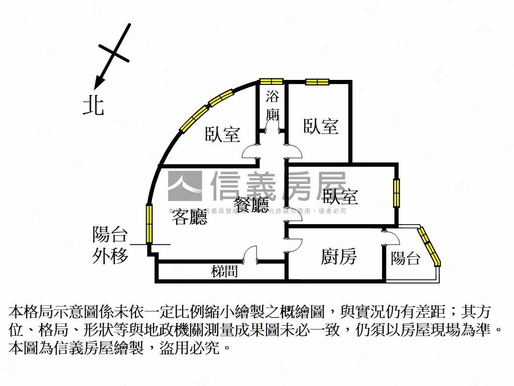 金雞報喜邊間捷運三房房屋室內格局與周邊環境