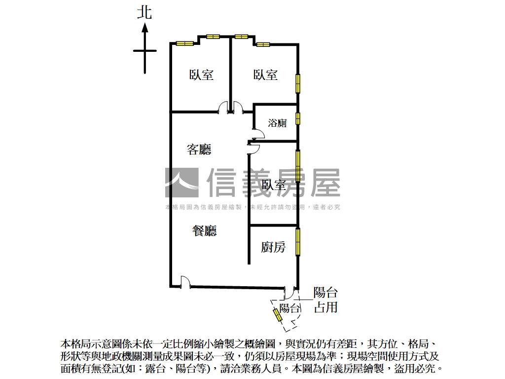陽明采邑低總價三房房屋室內格局與周邊環境