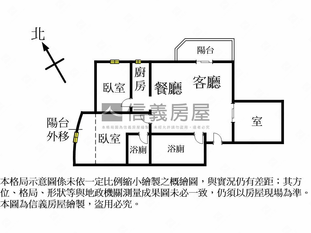俗正青海路２房＋１雙衛浴房屋室內格局與周邊環境