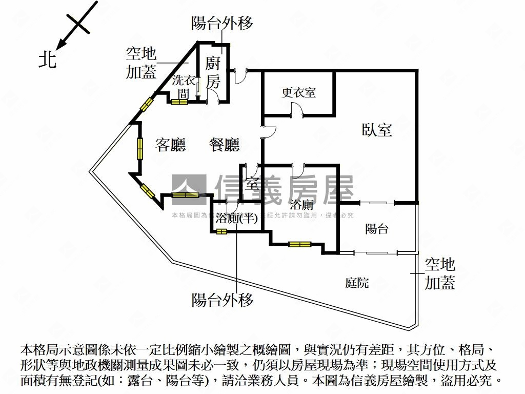 天母富春居庭園美屋房屋室內格局與周邊環境