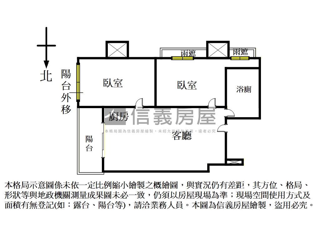 專任樺福大坪林光芒２房房屋室內格局與周邊環境
