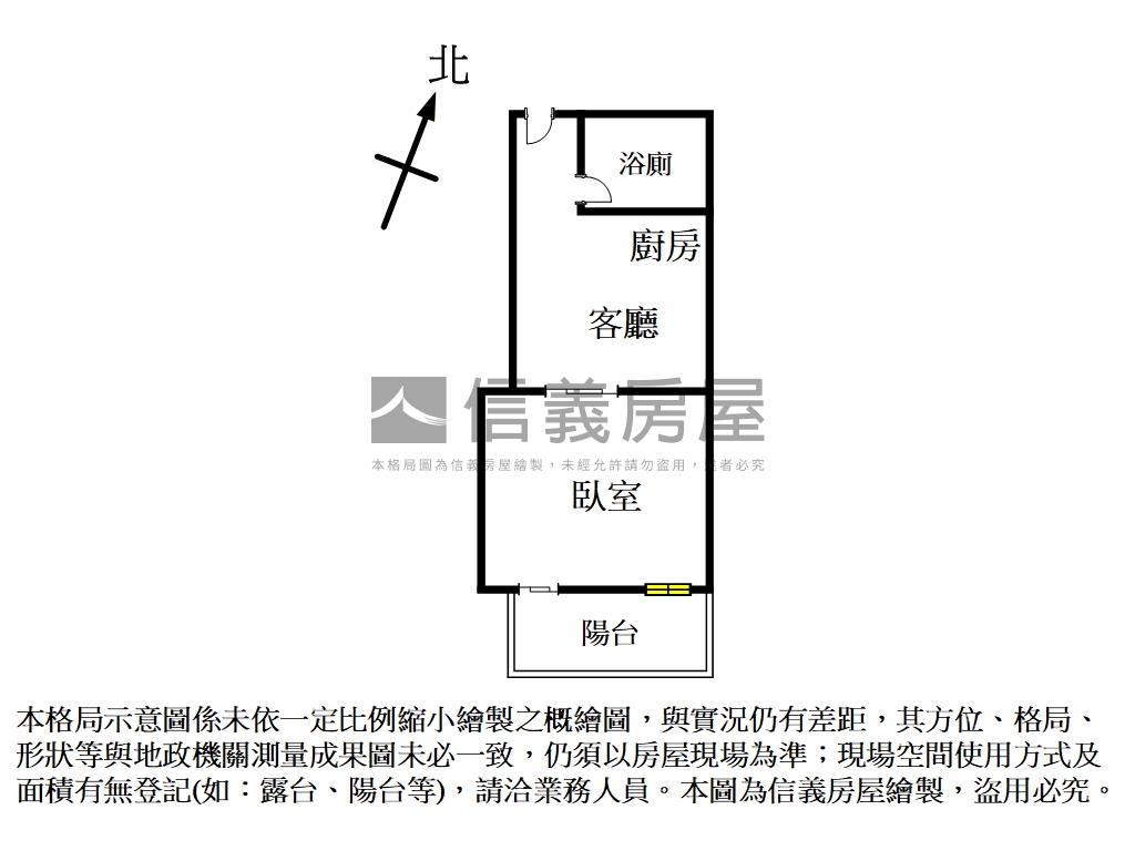近捷運有陽台質感大套房房屋室內格局與周邊環境