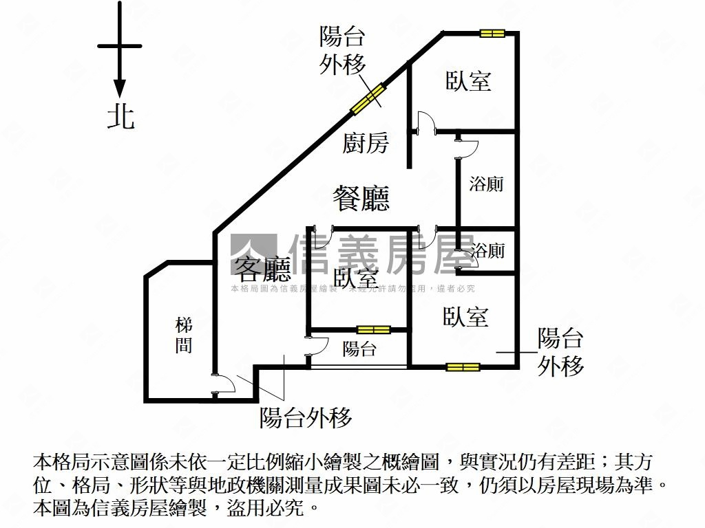 中和獨棟裝潢美寓２樓房屋室內格局與周邊環境